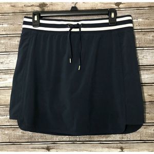 Athleta Skort Sz 8 Navy Drawstring Waist Pockets